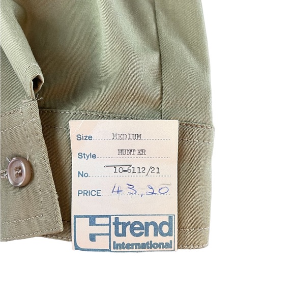 Vintage African Safari Utility shirt jacket NWT Khaki color - Picture 6 of 8